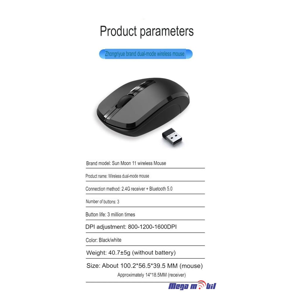 Gluvce Wireless + Bluetooth P13 black